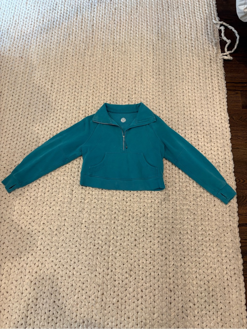 lululemon athletica Teal Half-Zip Pullover Jacket